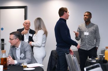 Alumni networking over lunch at the GROWTH Hillingdon Business Support Programme alumni event