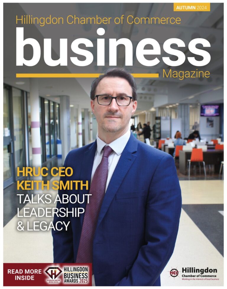 The front cover of the Hillingdon Business Magazine Autumn 2024 issue